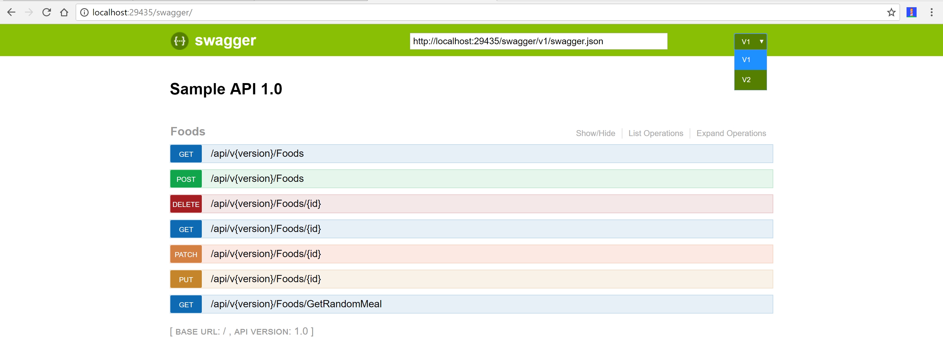 ASPNETCOREWebAPIVersions