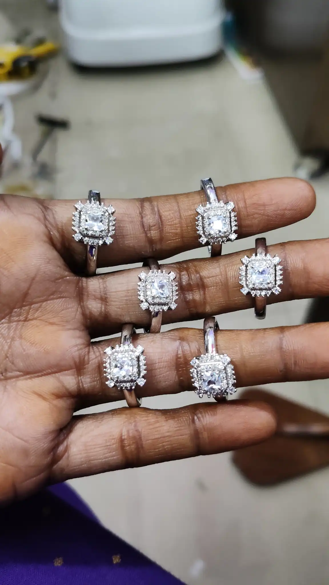 While stone ring
