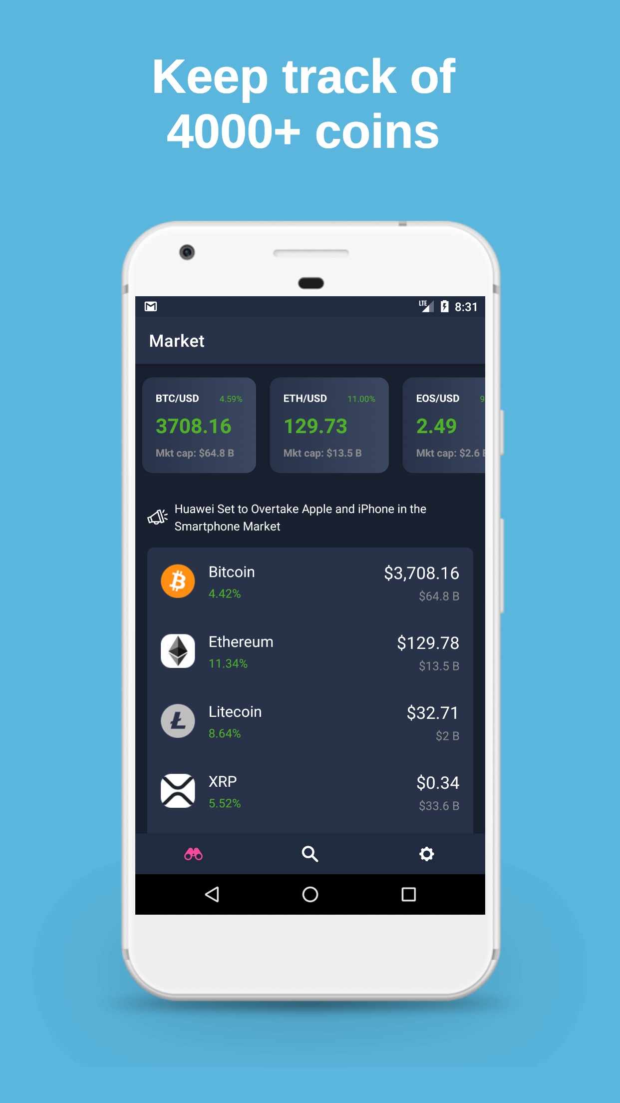 cryptocurrency android app github)