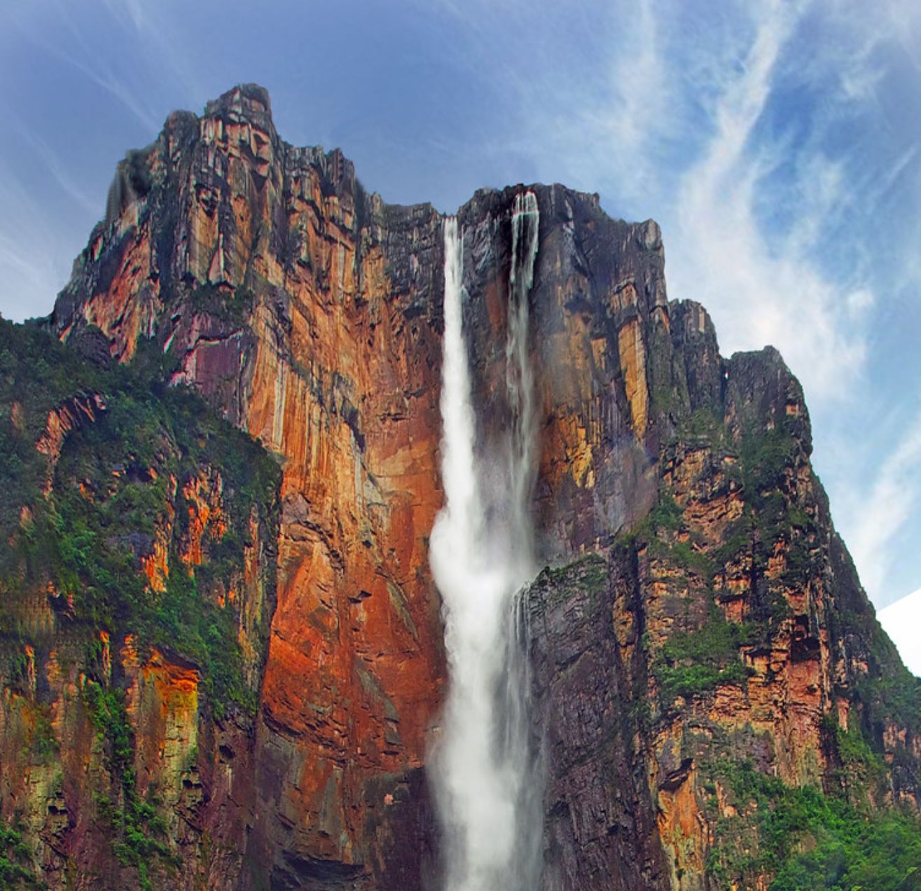 Высота самого большого водопада. Водопад Анхель. Венесуэльский водопад Анхель. Самый высокий водопад в мире Анхель. Самый высокий водопад в мире: Анхель, Венесуэла.
