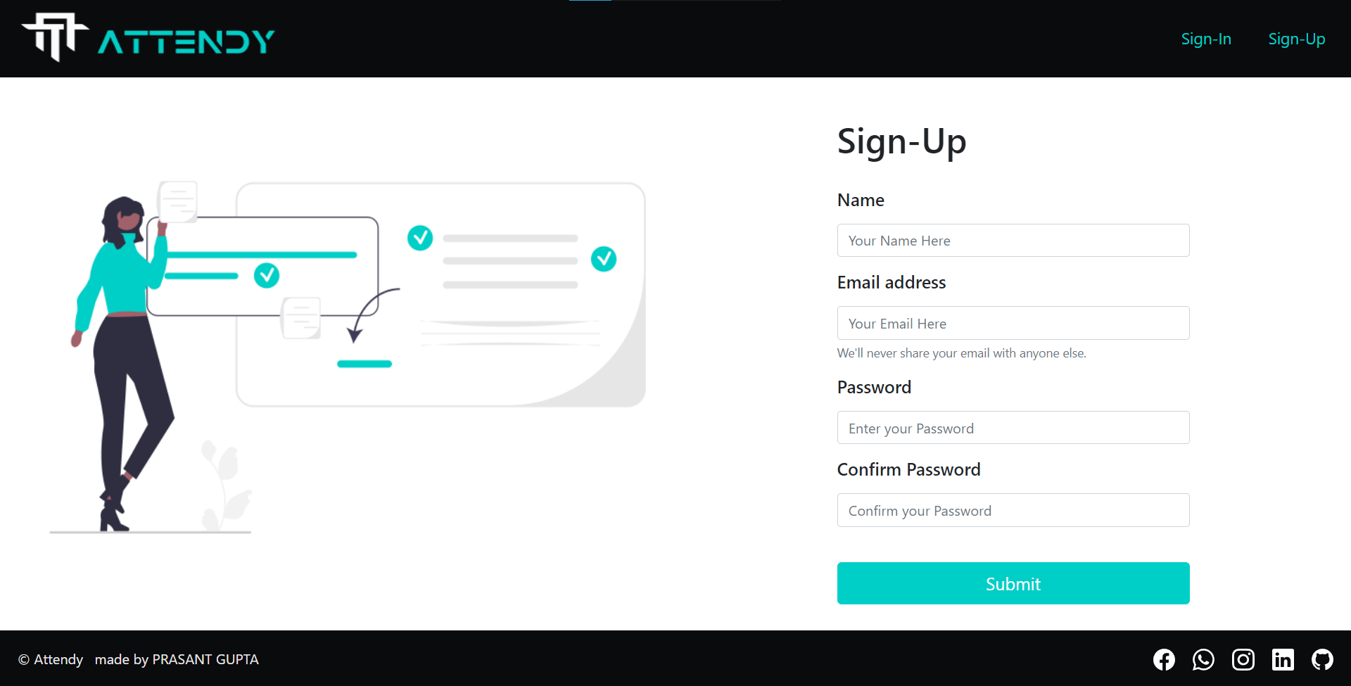 Sign-Up Page