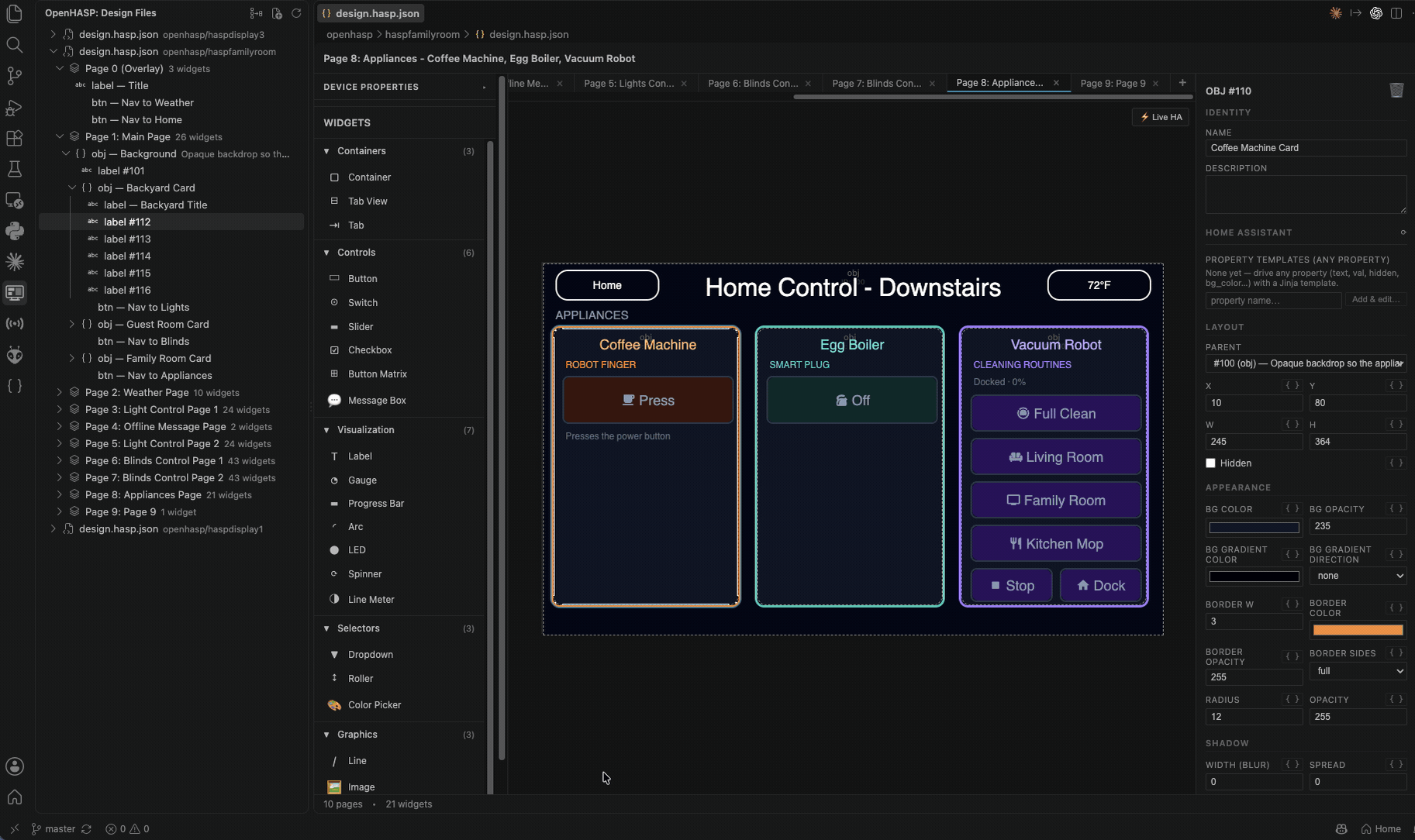 Uploading the design to a device over MQTT