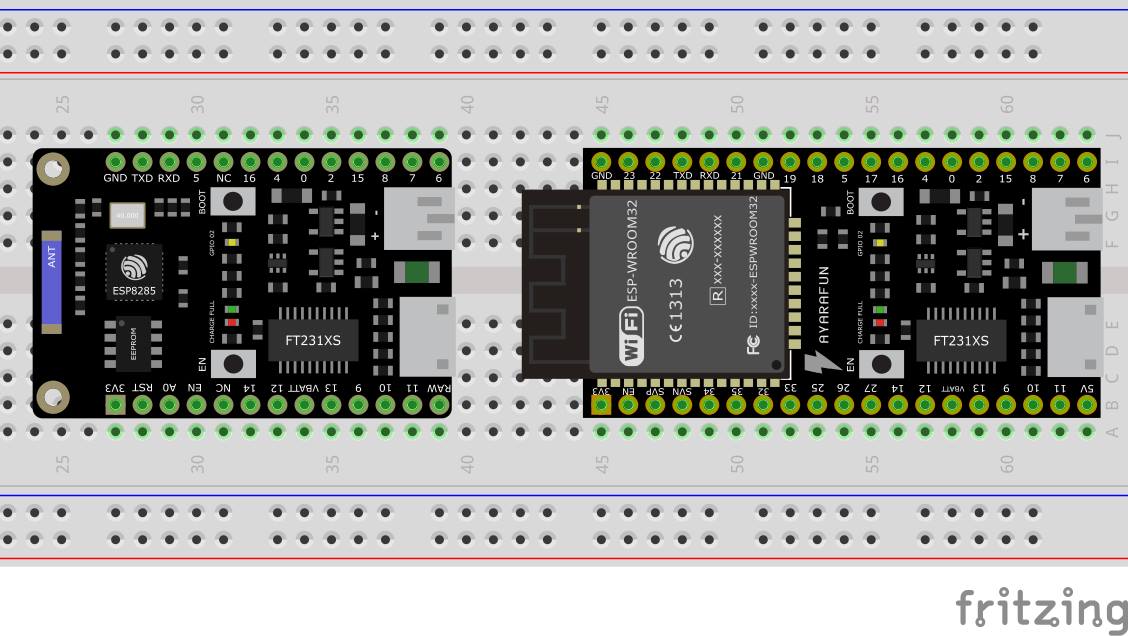how to import esp32 into fritzing