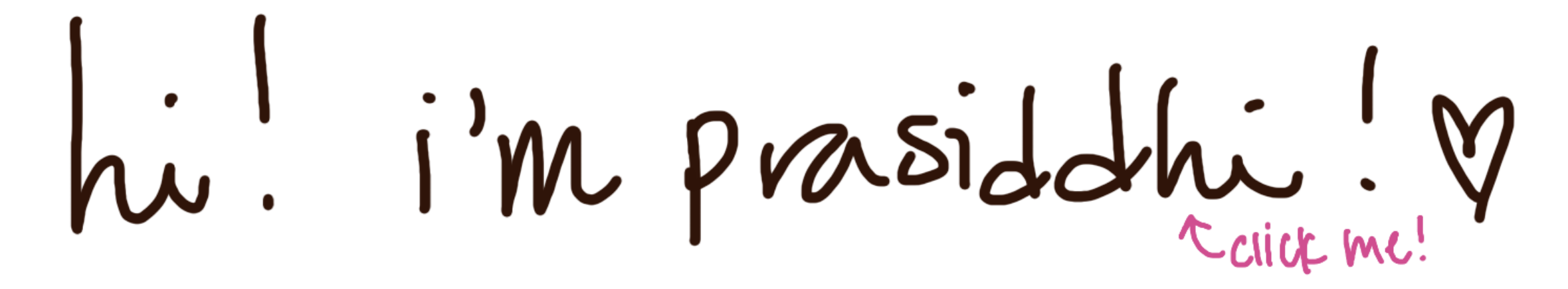 hi, i'm prasiddhi