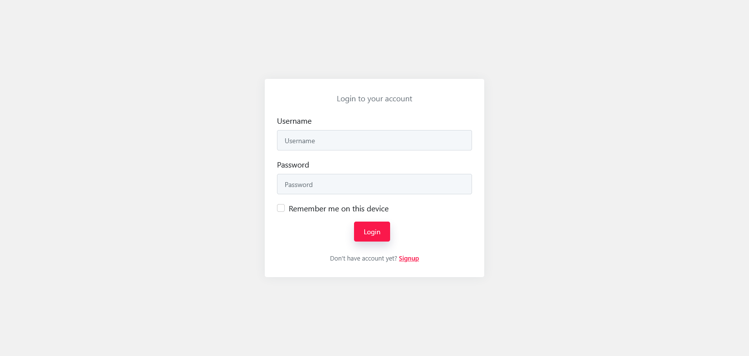 Login Page