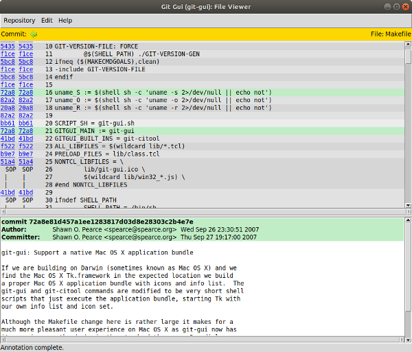 git gui blame example