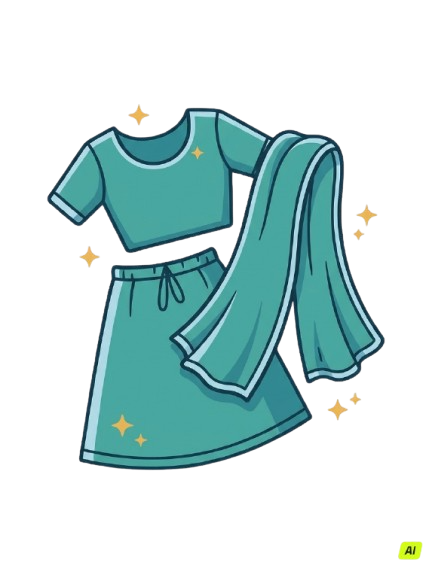 Plain Blouse / Petticoat / Dupatta