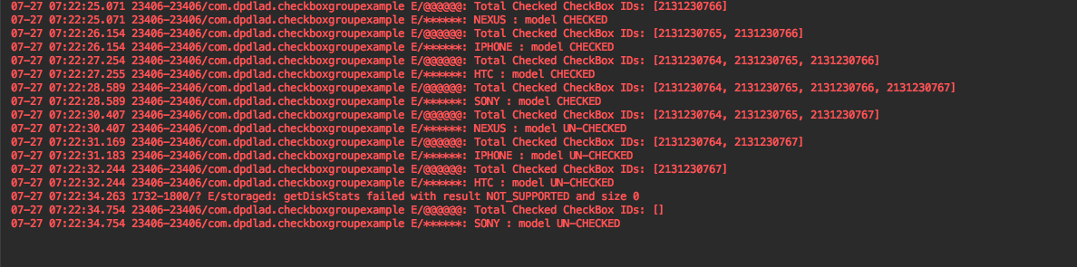 Log information