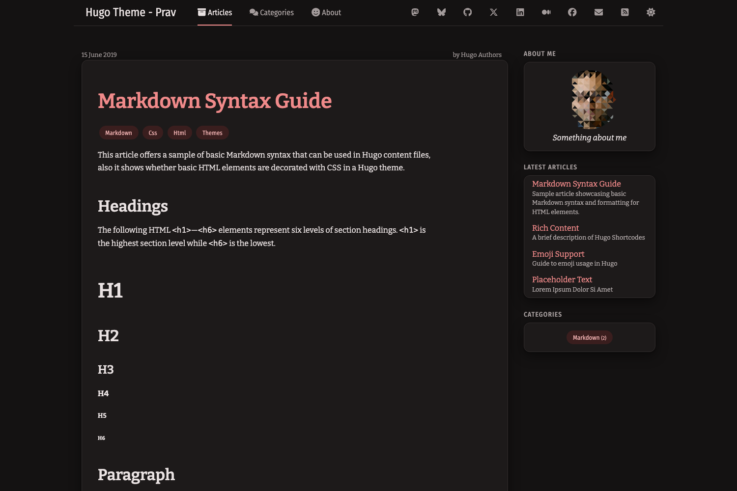 Screenshot in dark mode