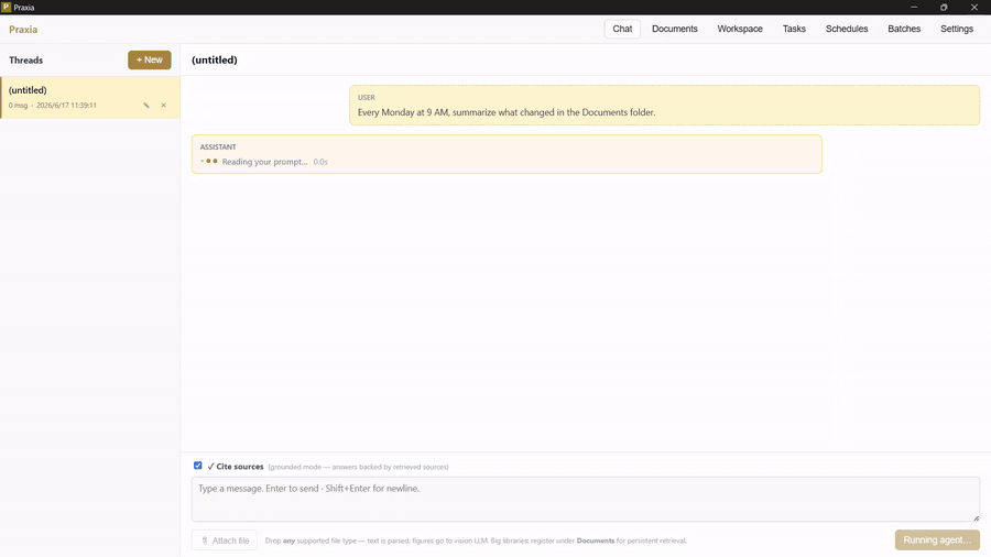 Praxia Desktop — 4-minute walkthrough