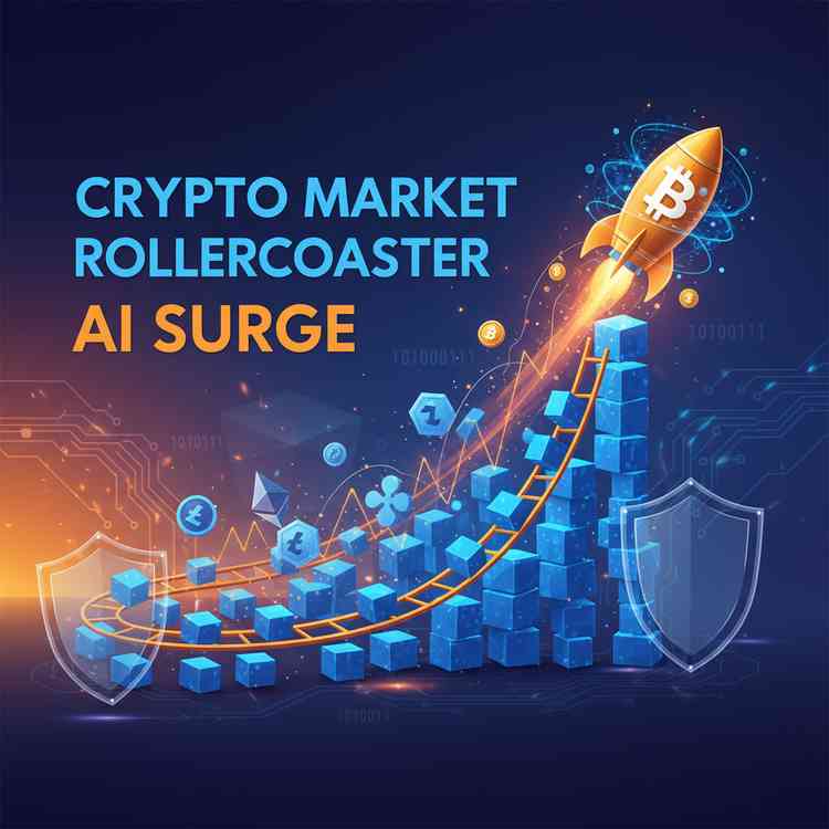 Crypto Market Rollercoaster AI Surge