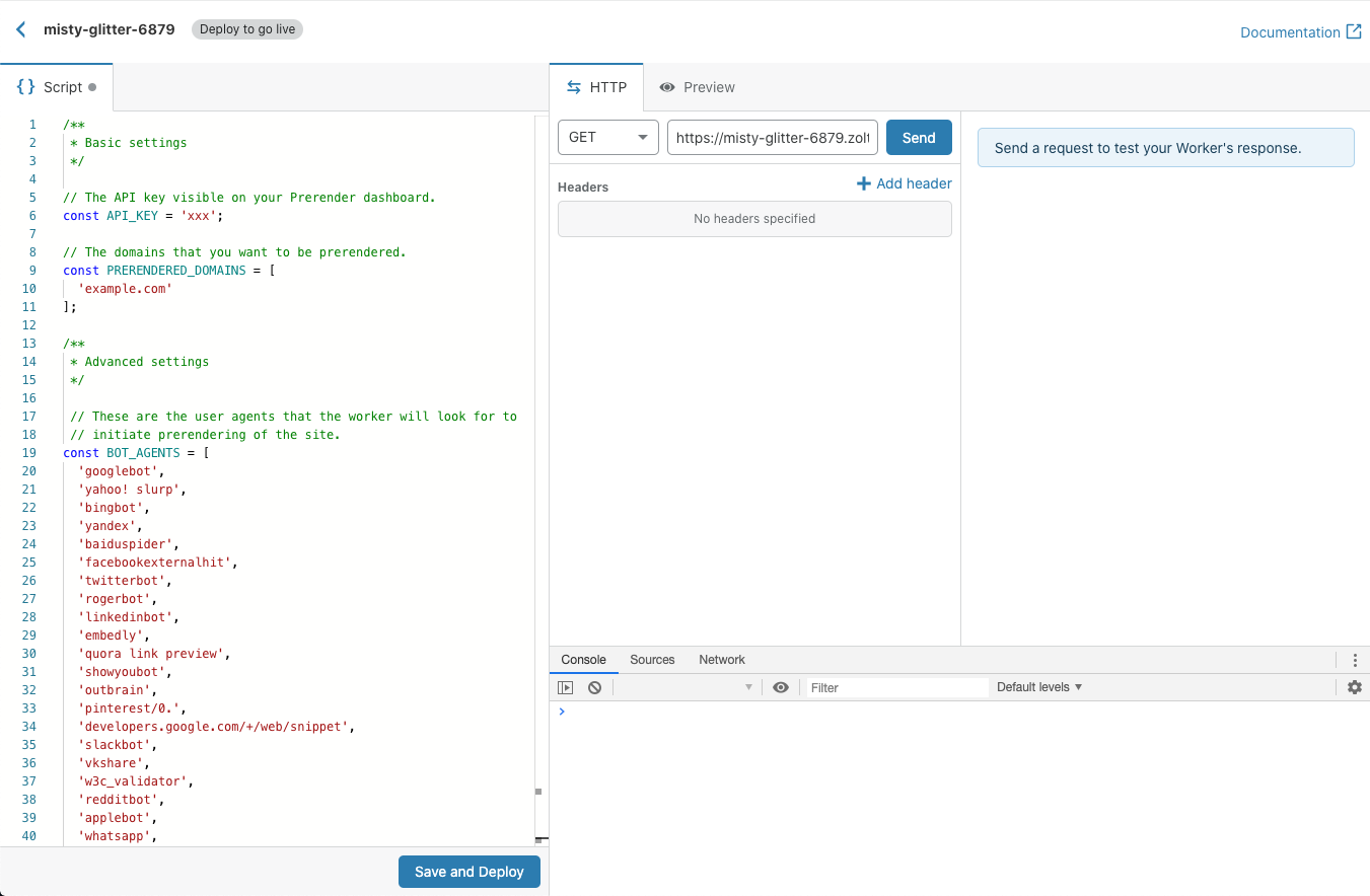 Cloudflare dashboard