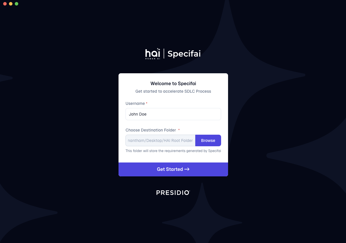 Welcome Page