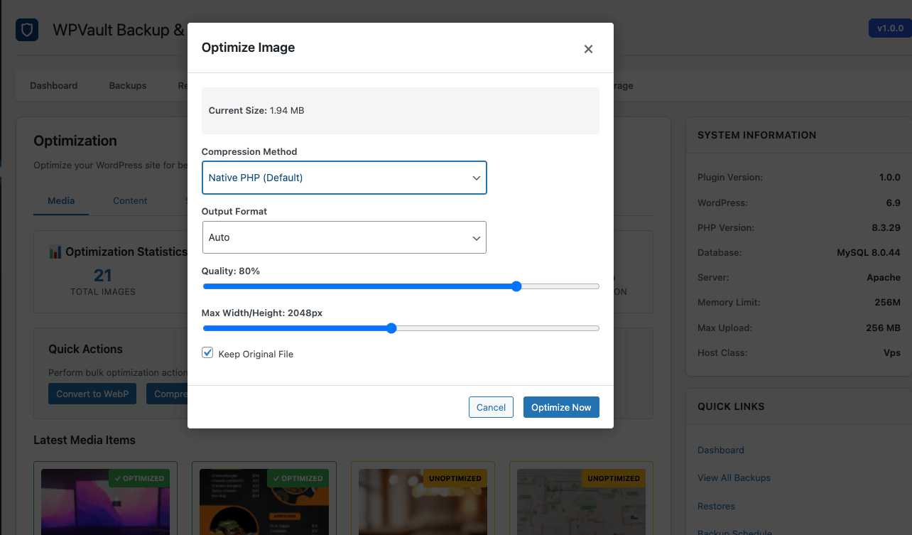 Single Image Optimize