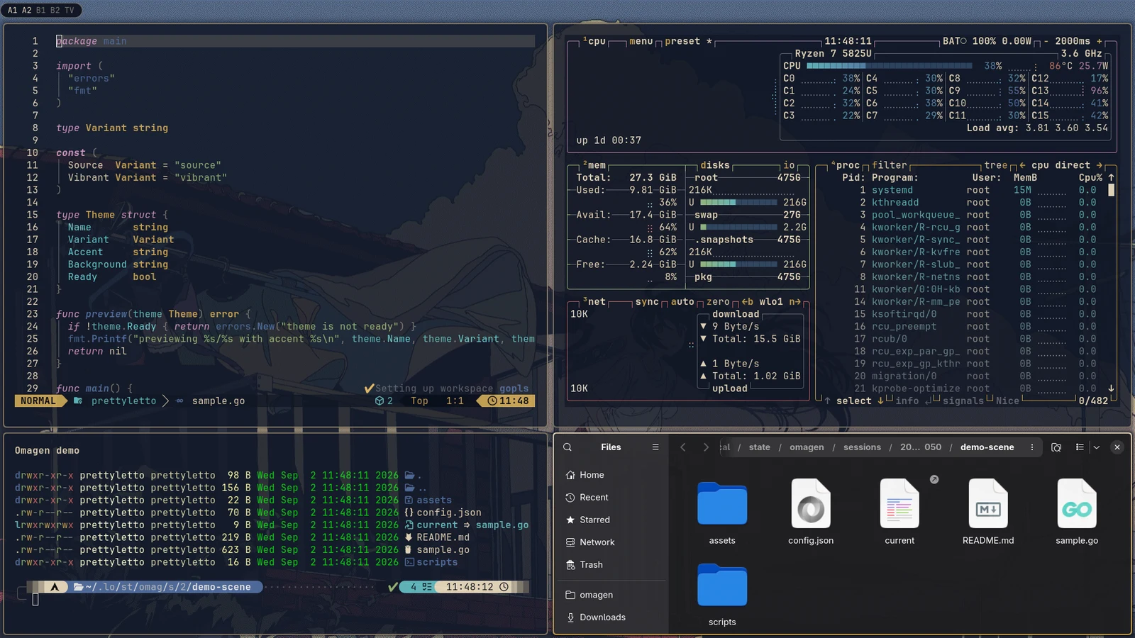 Retro Example generated preview