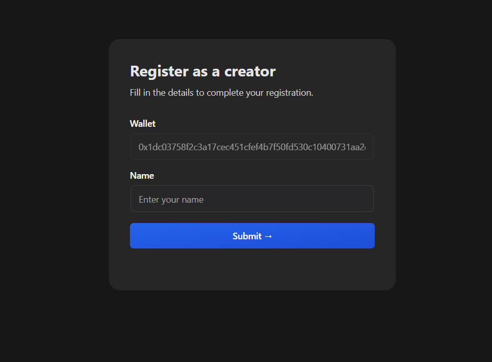 User Registration