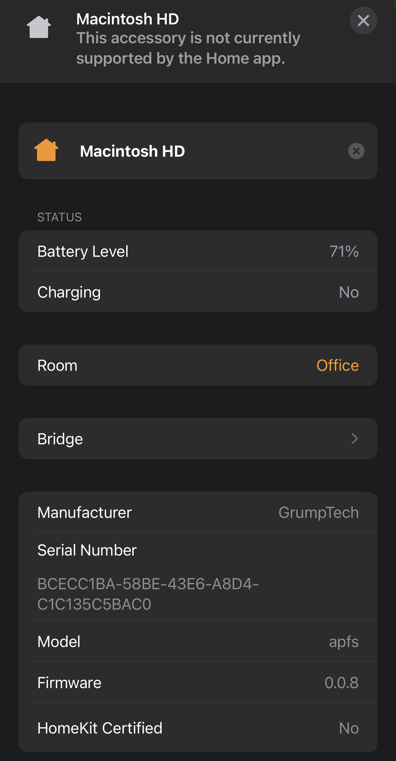 Home app ios volume