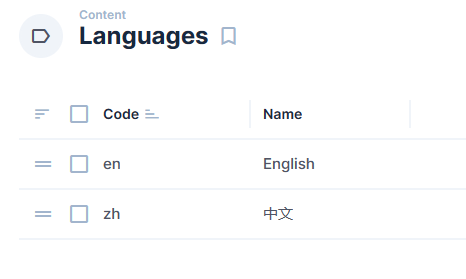 Language setup