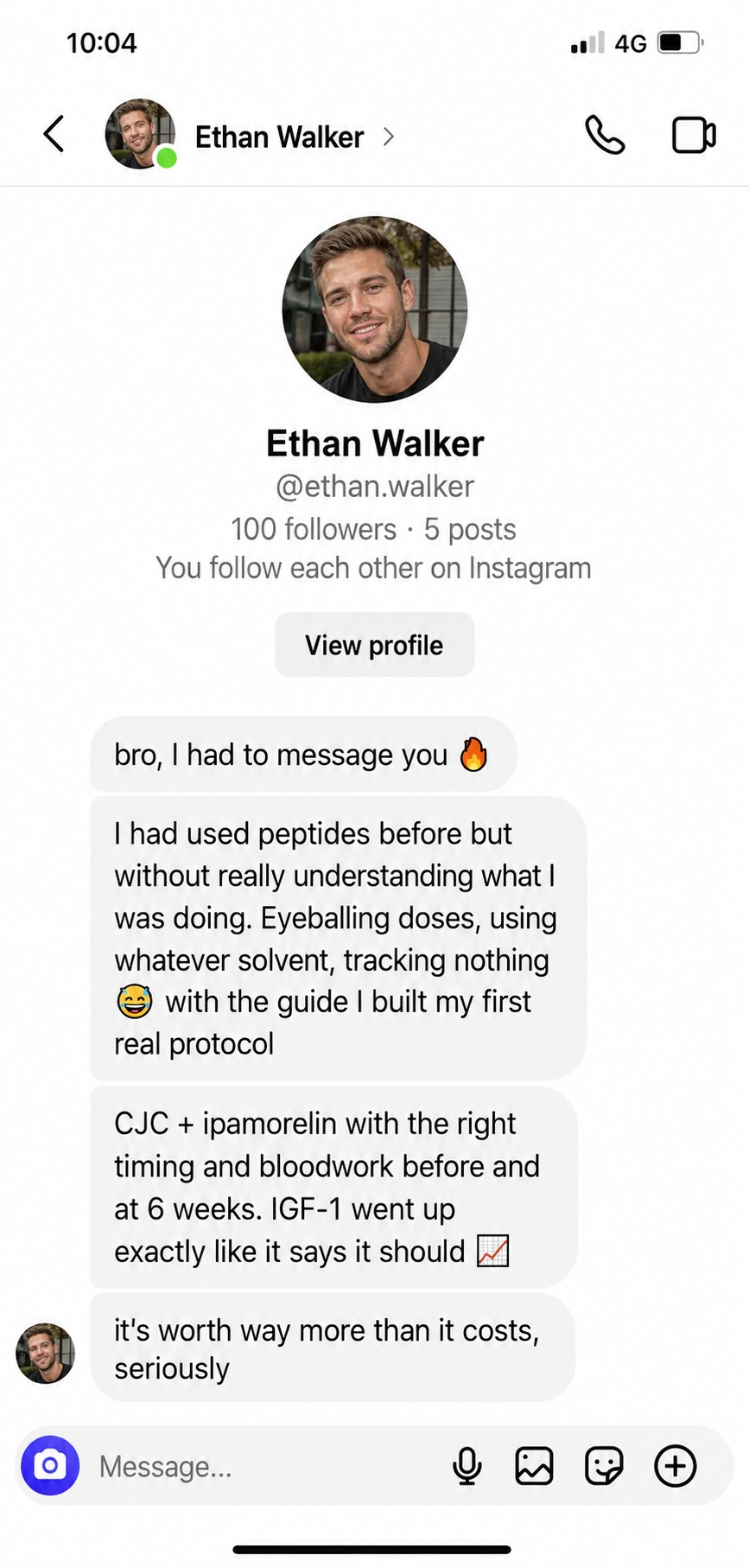 Reader message
