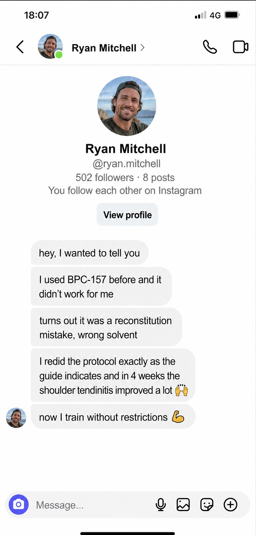 Reader message