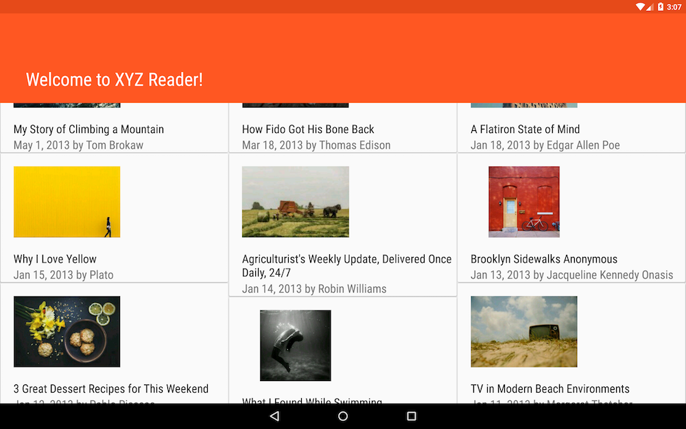 GitHub - princeCoder/XYZReaderApp: Material Design App which fetches ...