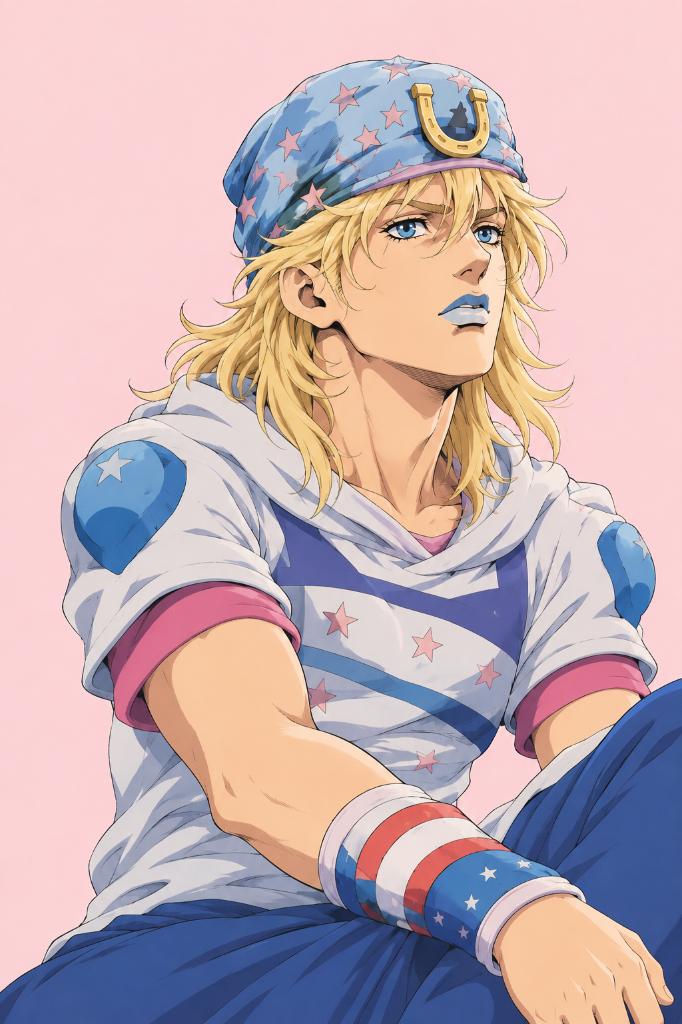 Johnny Joestar blue star cap wallpaper