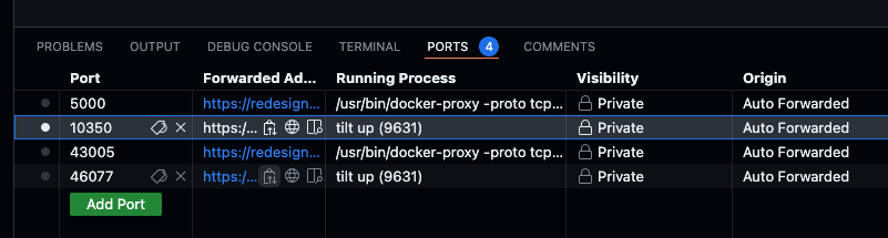 port selection