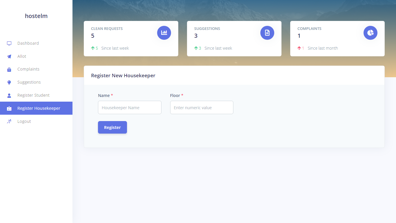 u1 - Housekeeper Web App