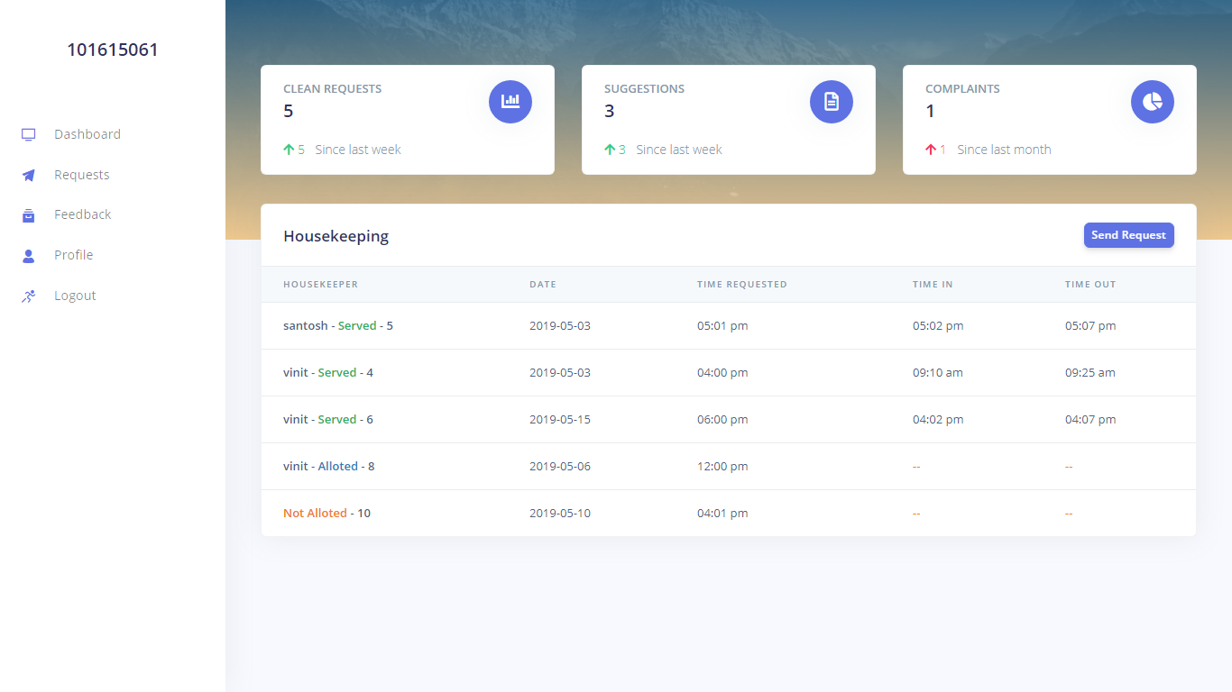 u1 - Housekeeper Web App