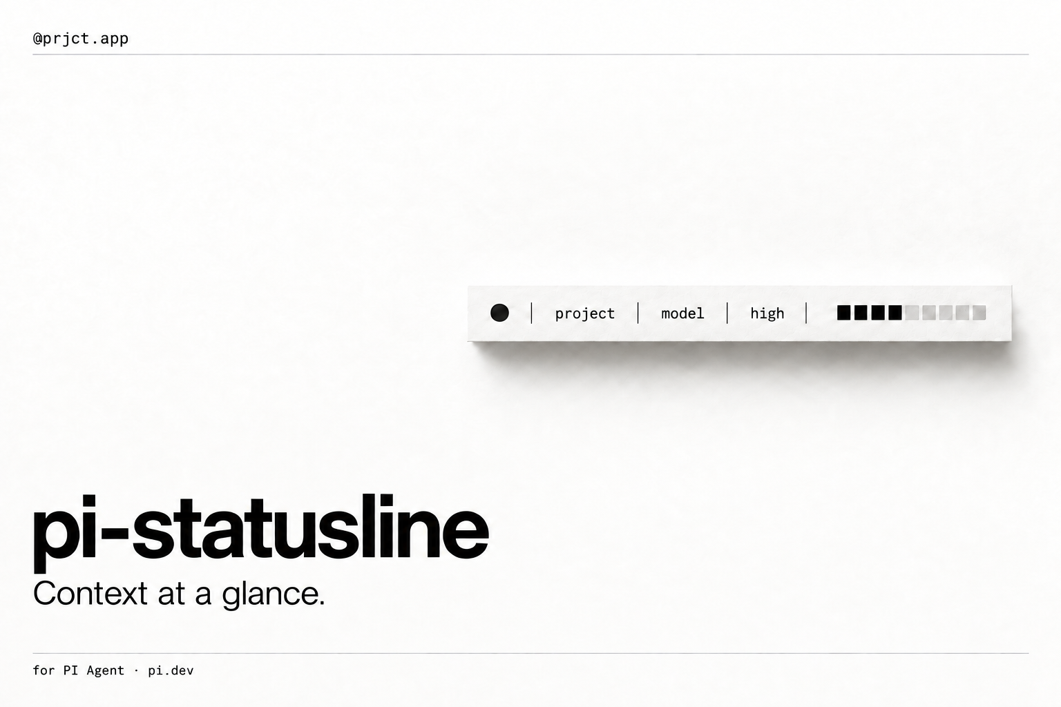 @prjct.app/pi-statusline screenshot 1