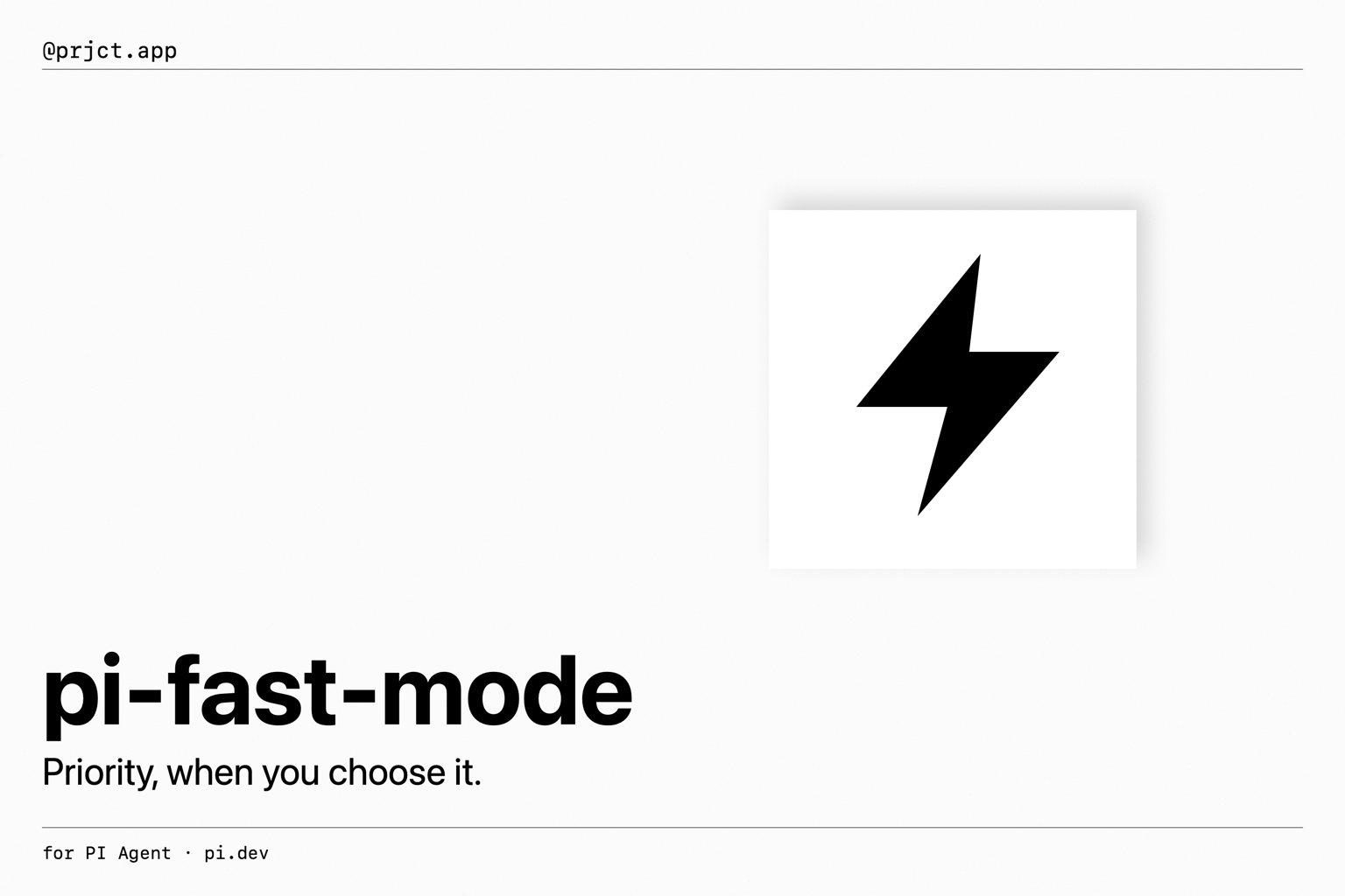 pi-fast-mode — for PI Agent