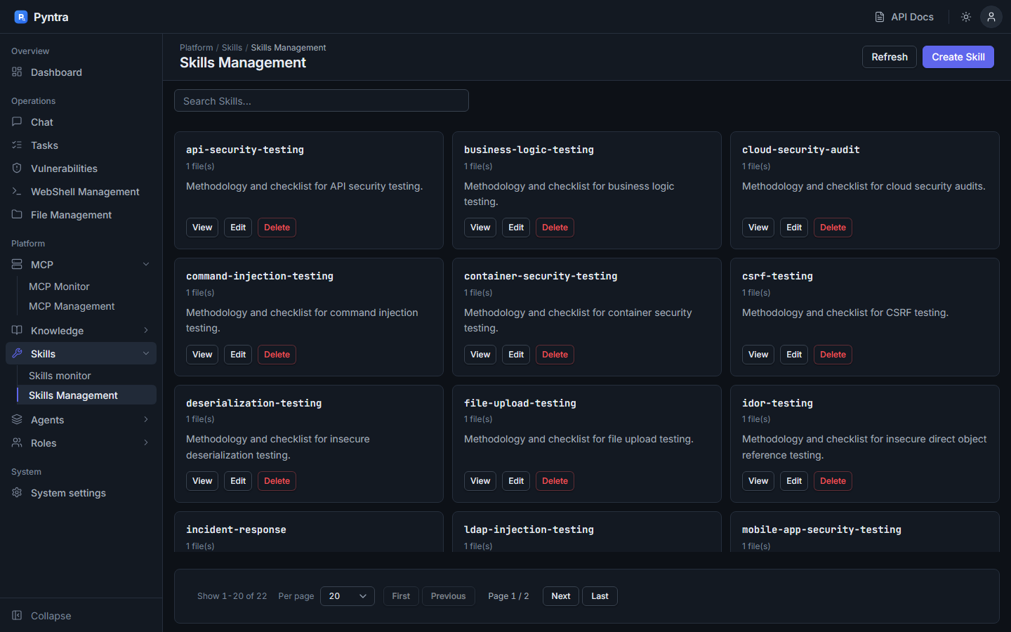 Skills management