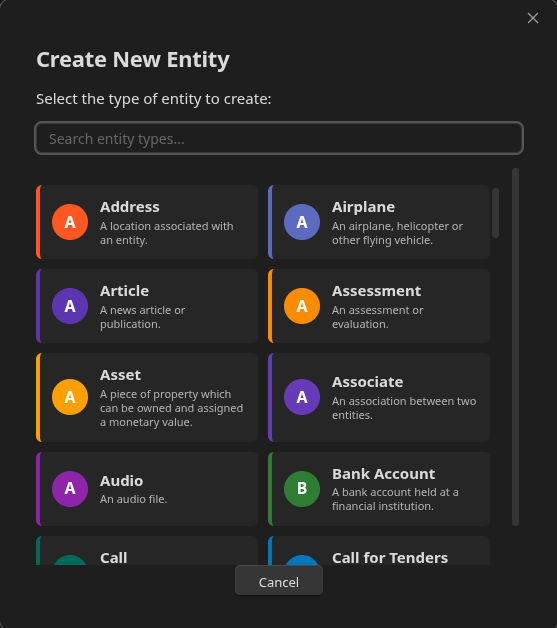 Create Entity