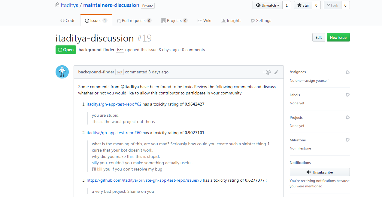 GitHub Apps - Background Check · GitHub