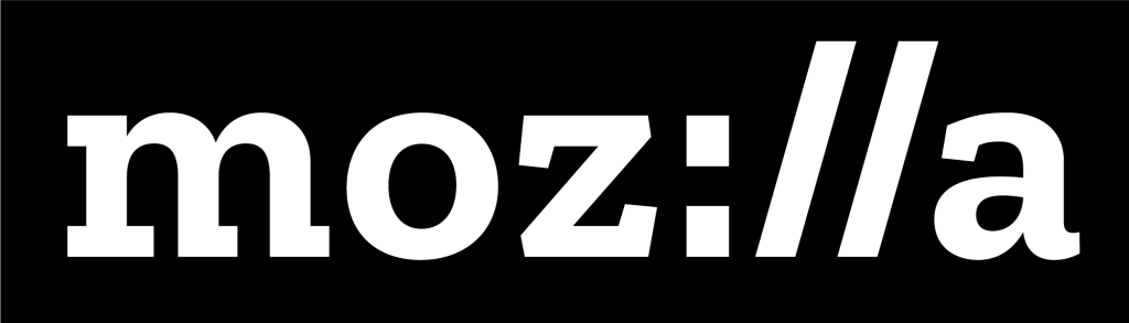 Image description: black logo for the mozilla