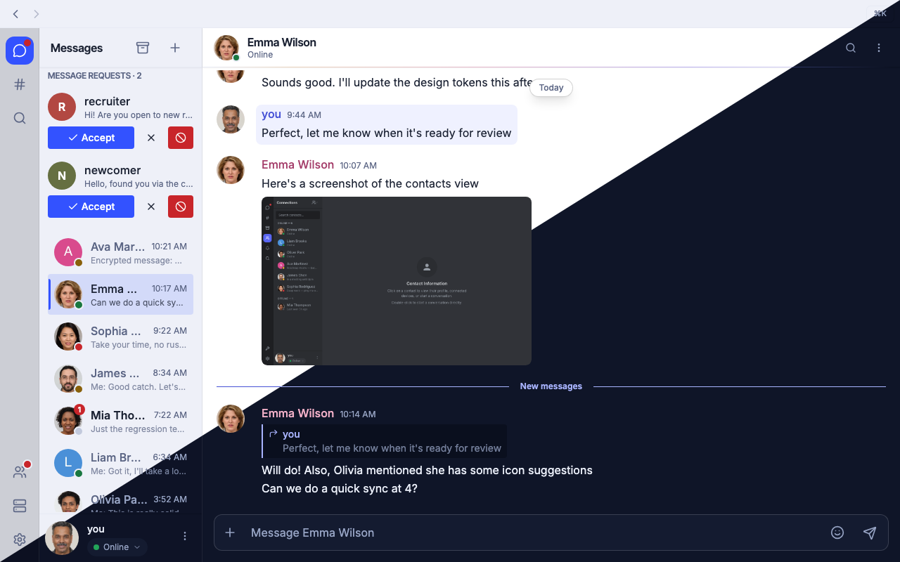 Light and Dark themes