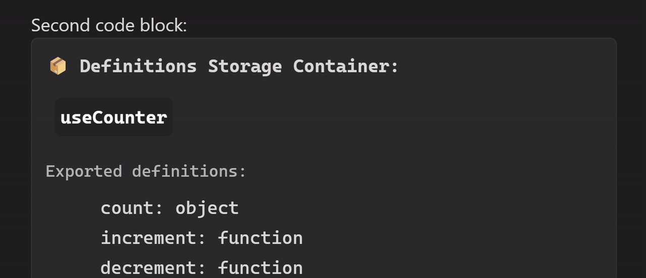 Object Definitions Codeblock