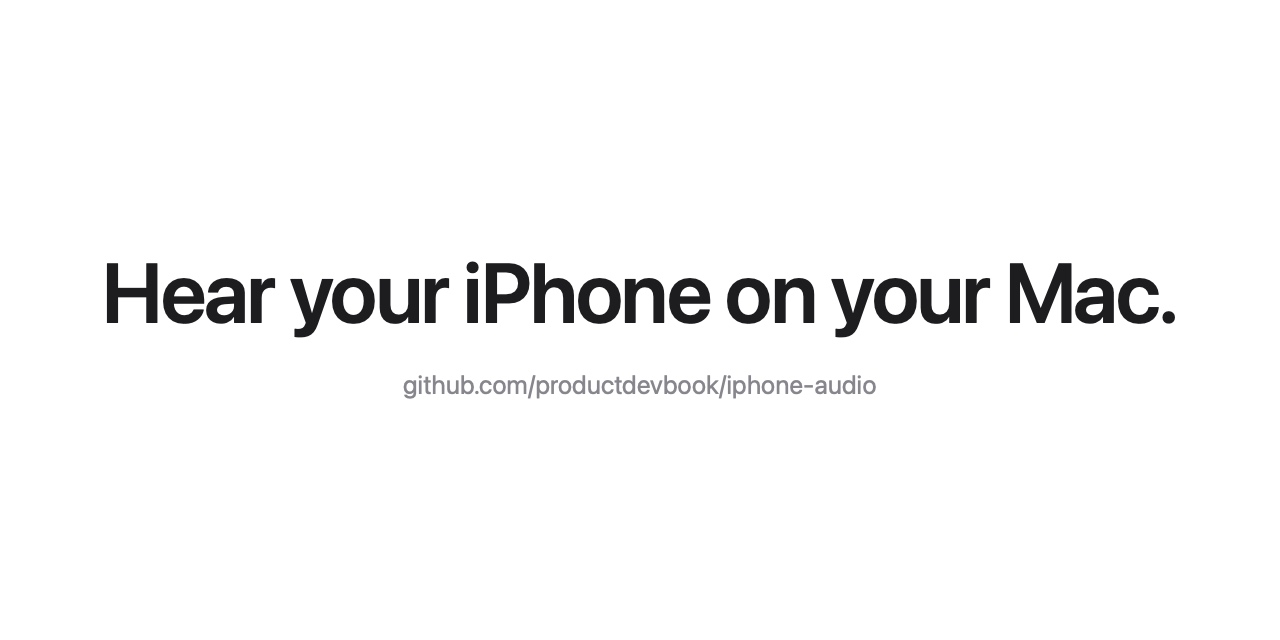 iPhone Audio