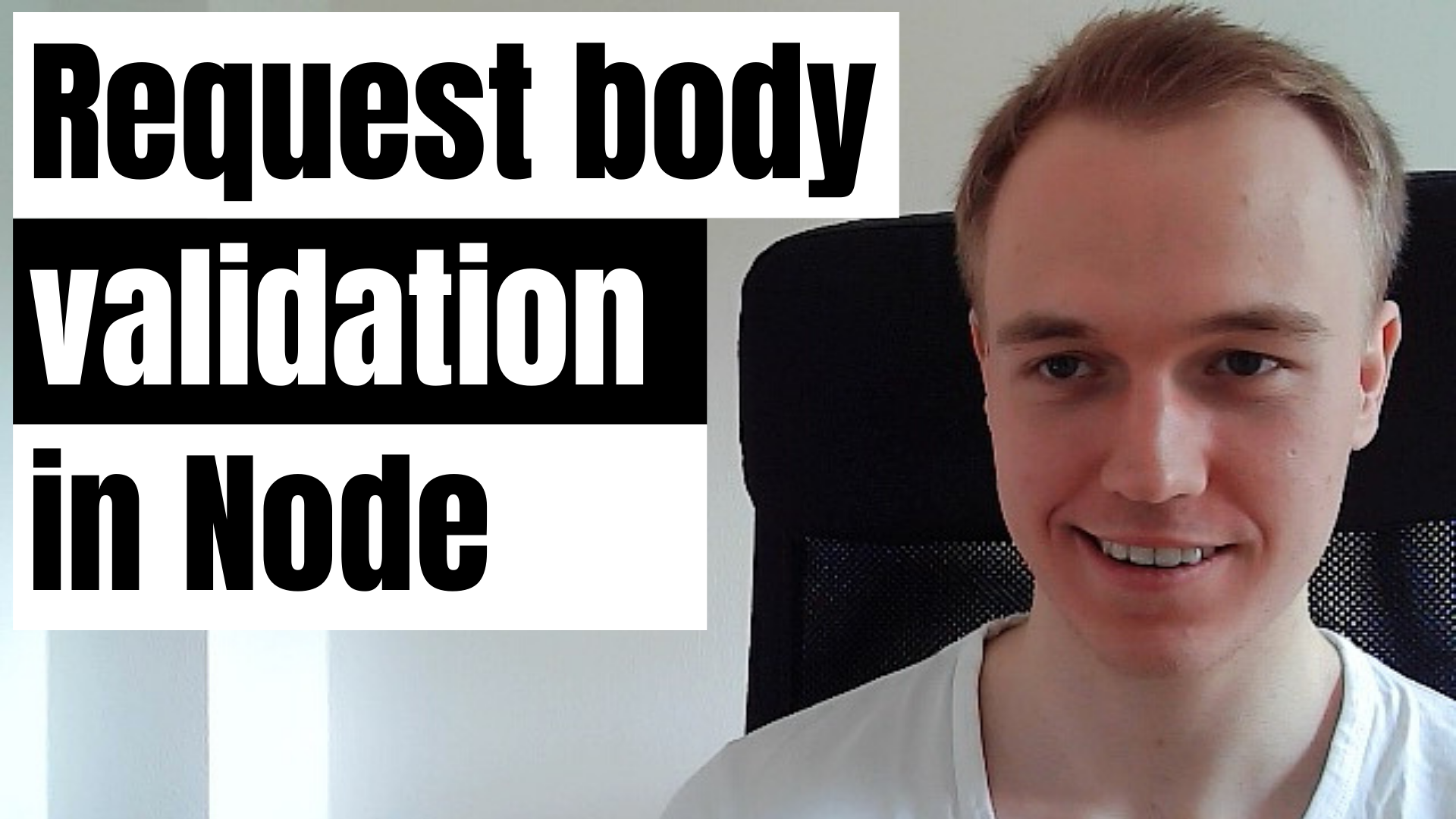 Request body validation in Node