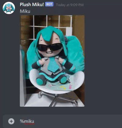 Gif demonstrating Plush Miku's magnificent features