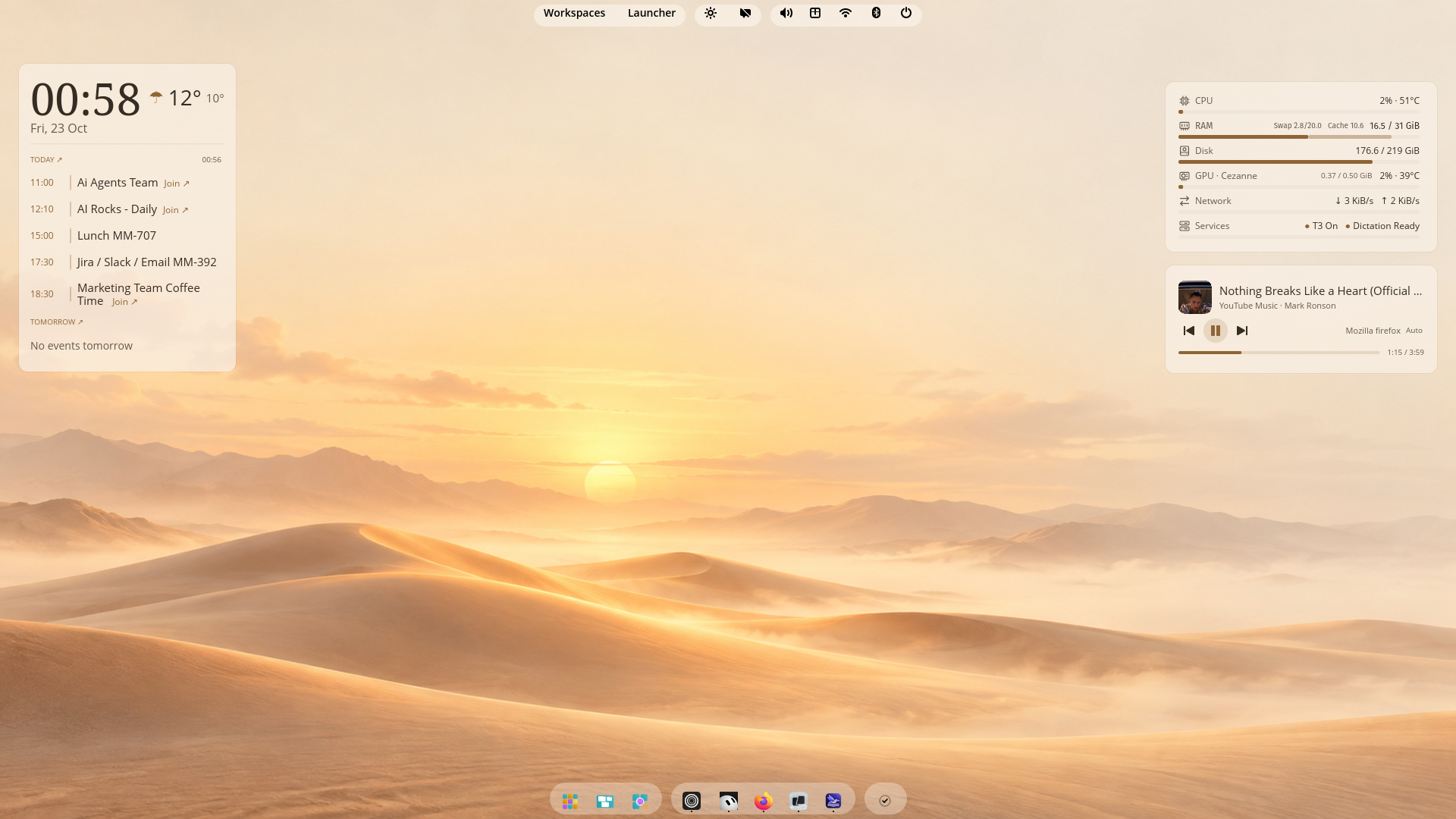 Light desktop