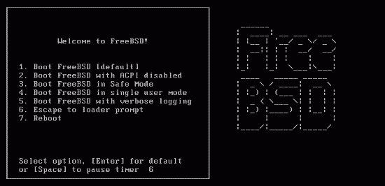 FreeBSD загрузка