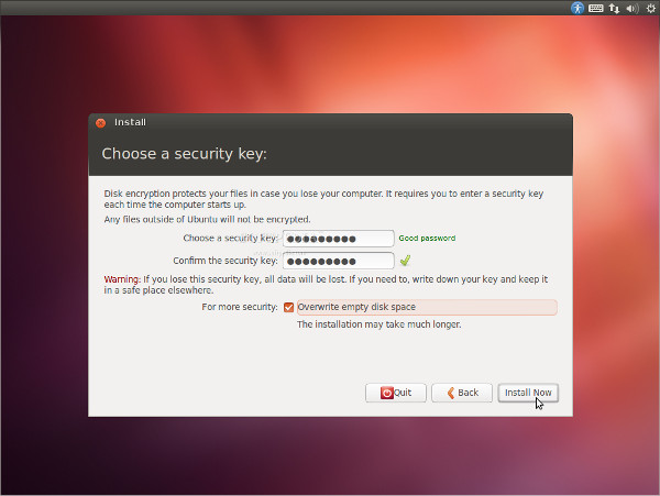 ключи шифрования Ubuntu