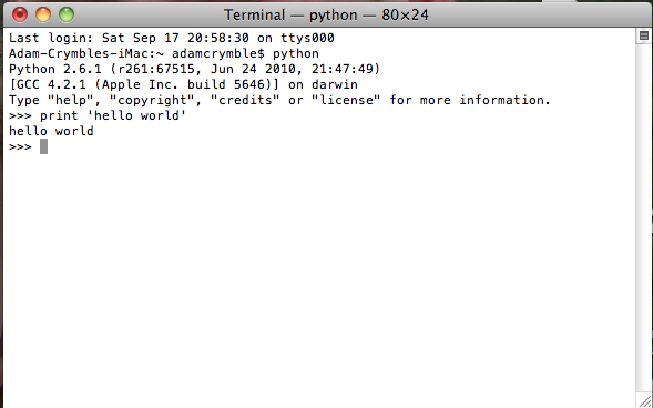 Setting Up An Integrated Development Environment For Python Mac Programming Historian