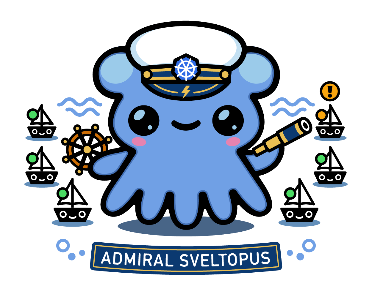 Admiral Sveltopus, the Sveltos mascot