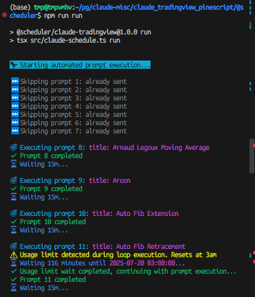 Usage Limit Handling
