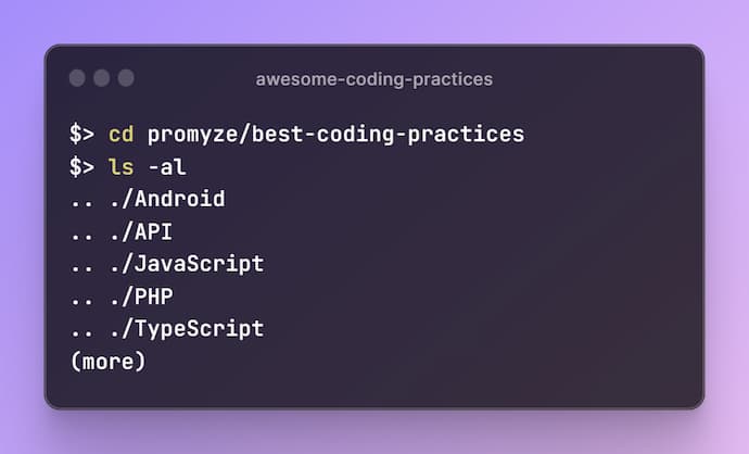 Best coding practices