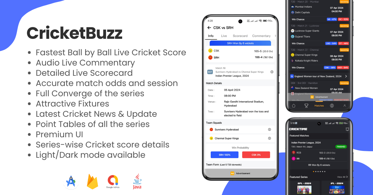 CricketBuzz - Live Cricket Score, Live Line Commentary, IPL Scores, Live ball by ball - 5