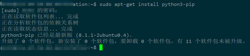 ubuntu pip3 install