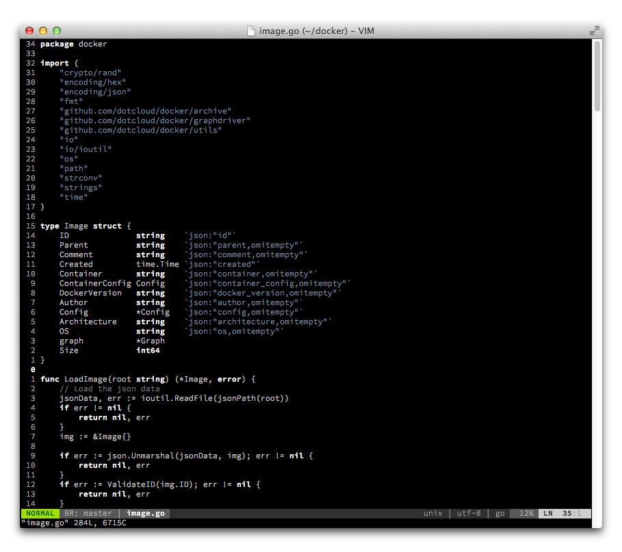 Monochrome Color Scheme for Vim - Go